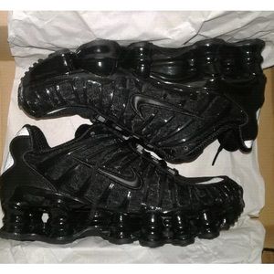 Nike | Shoes | Nike Shox Tl Triple Black Mens 45 Womens Size 6 | Poshmark